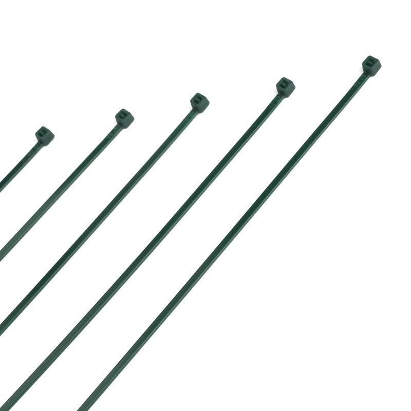 KINGLAKE 100 Pcs 8 Inch 3mm Dark Green Nylon Garden Cable Zip Ties Self Locking Cable Ties Twist Ties - Image 4